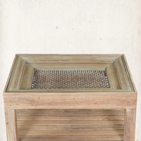 Regards Vintage Window Pane Side Table