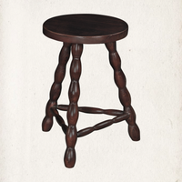 Delphine Milking Stool Side Table