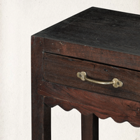Vintage Scalloped Writing Table
