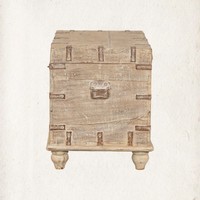 Vintage Trunk End Table