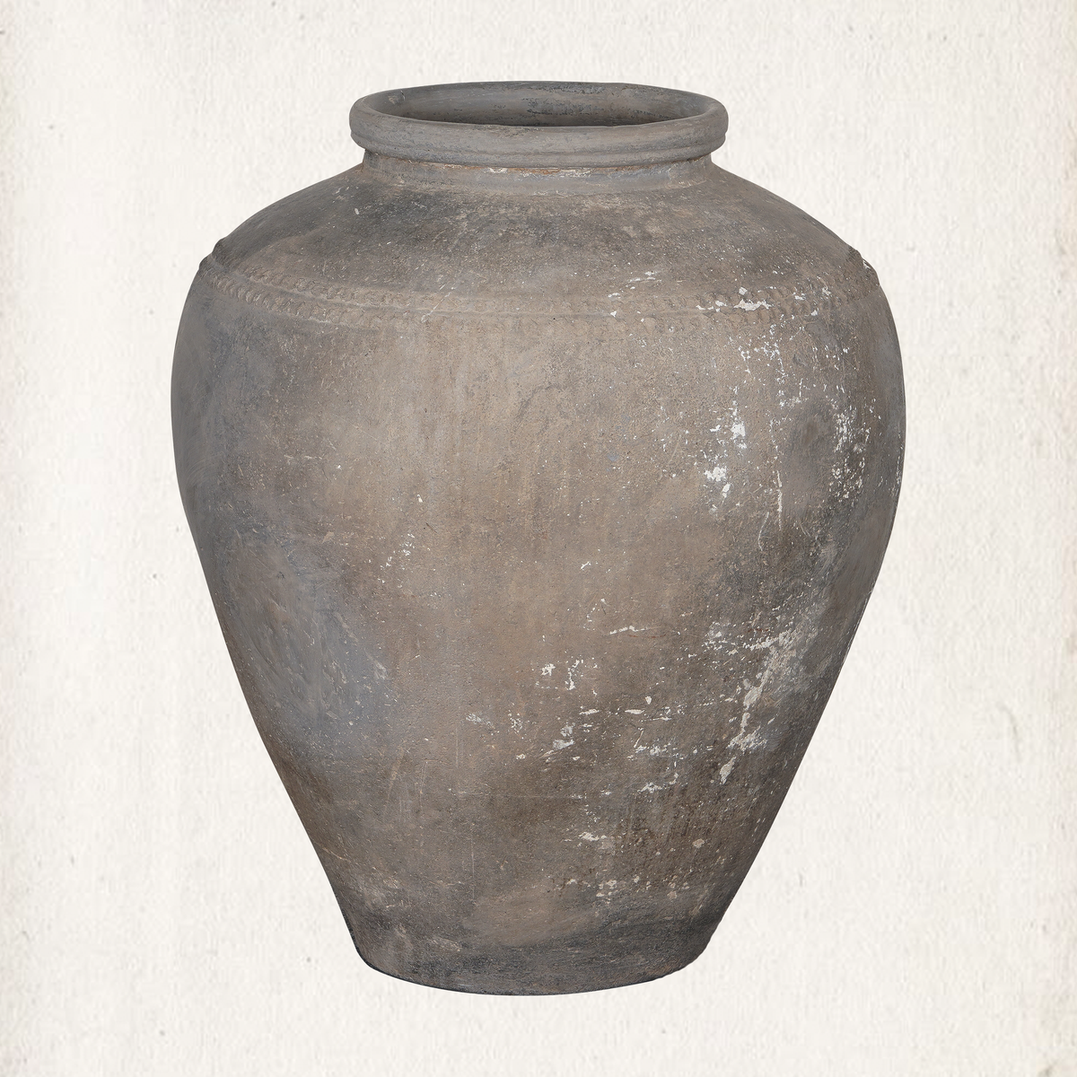 Blackened Clay Urn