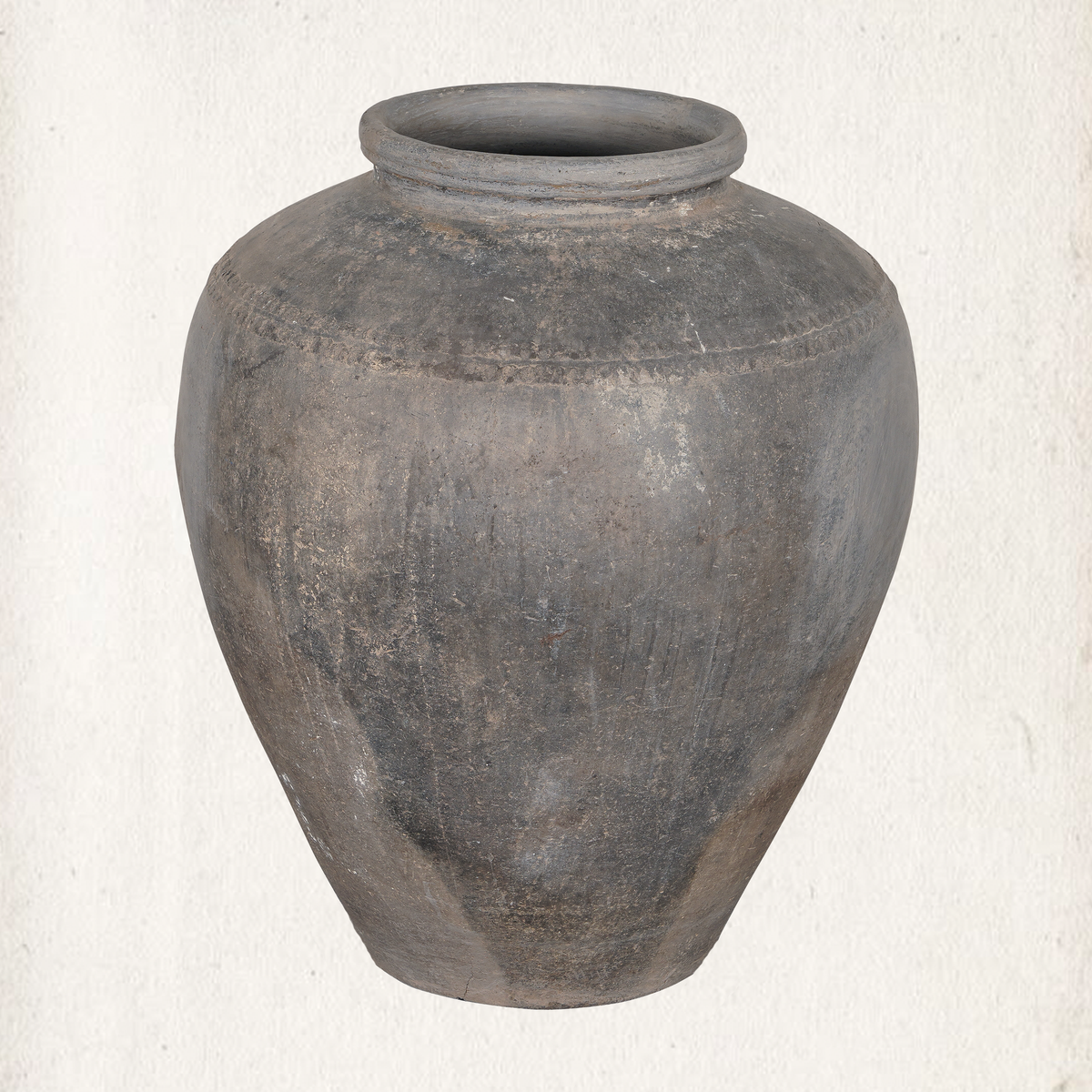 Blackened Clay Urn