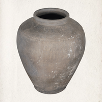 Blackened Clay Urn