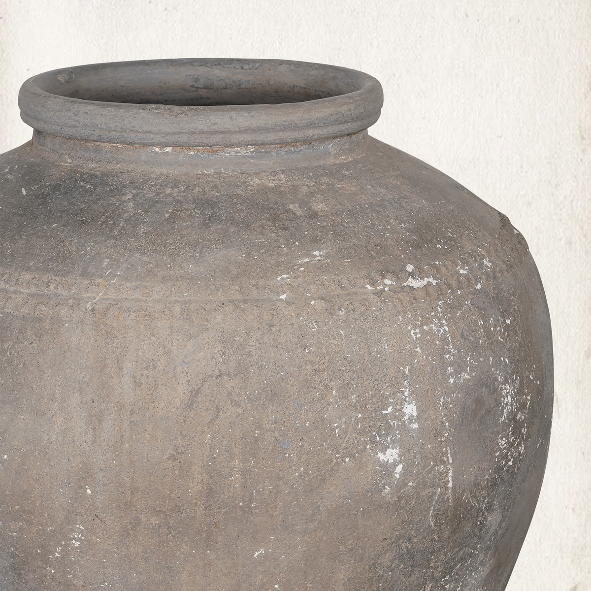 Blackened Clay Urn