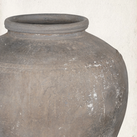Blackened Clay Urn
