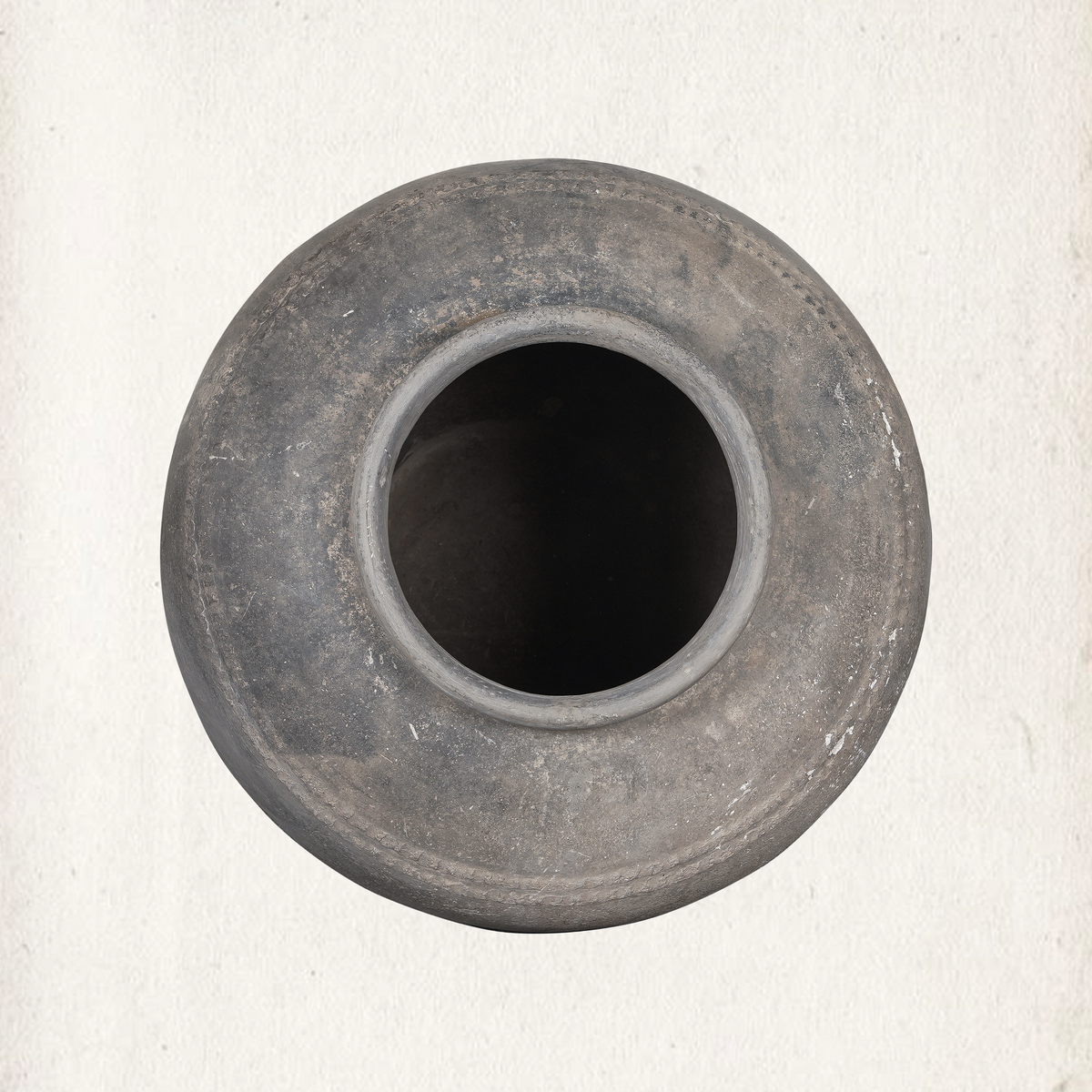 Blackened Clay Urn