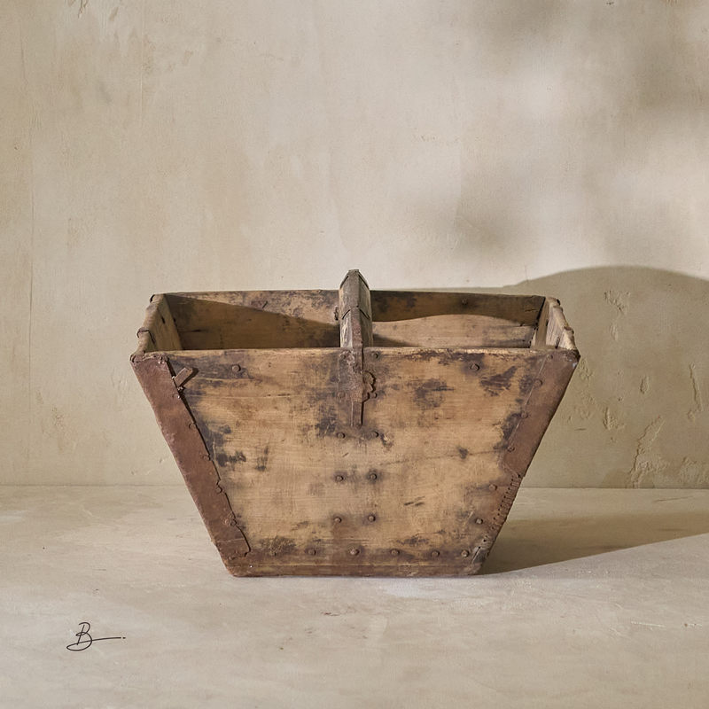 Anhui Vintage Rice Bucket - 19th Century